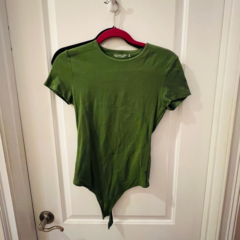 Abercrombie & Fitch Olive Green Bodysuit